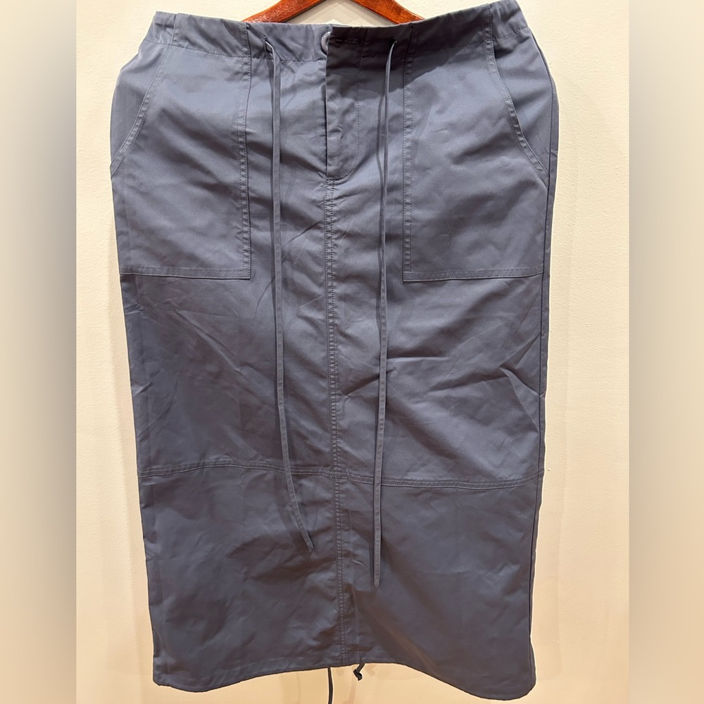 Women's Grey Drawstring Skirt